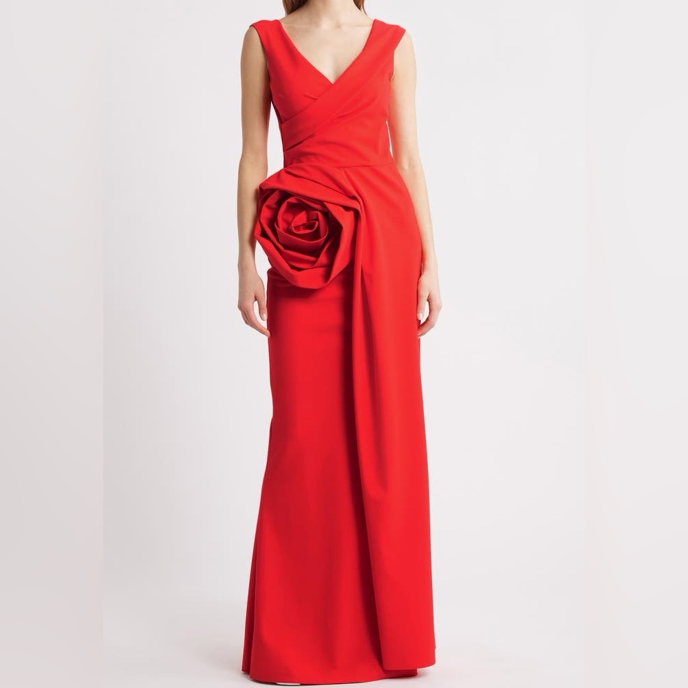 Chiara Boni La Petite Robe Tekkan Sleeveless Rosette Mermaid Gown. Size 6
#216